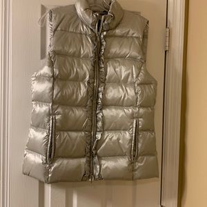 NWT Talbots Puffer vest; color is Silver